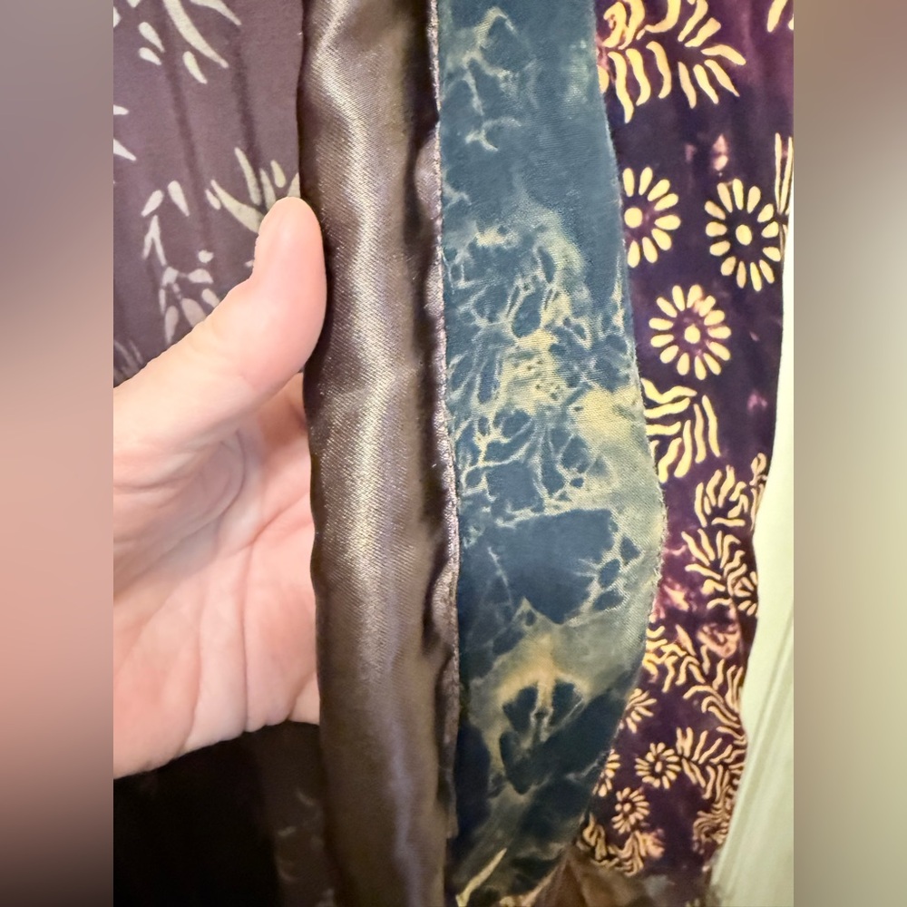 Lotus Traders Rayon Patchwork Batik Duster With S… - image 7